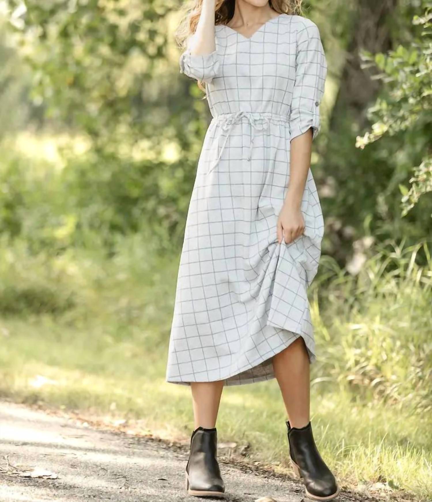 Inherit Clothing Company - Monica Tie Waist Midi Dress