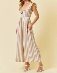 Doe And Rae - Stella Wide Leg Culotte Jumpsuit