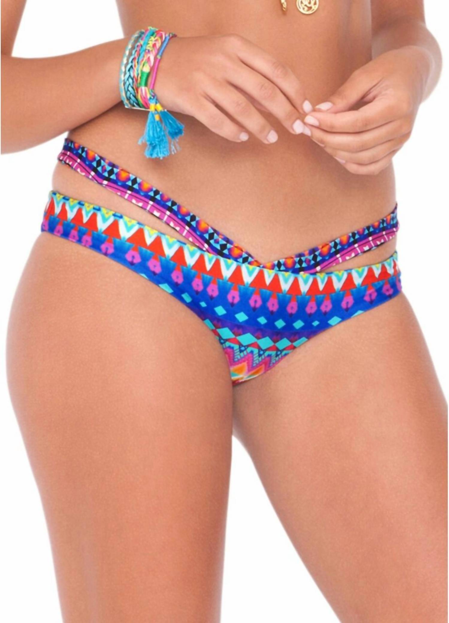 Luli Fama - Tribal Beach Sandy Bums Moderate Coverage Bikini Bottom