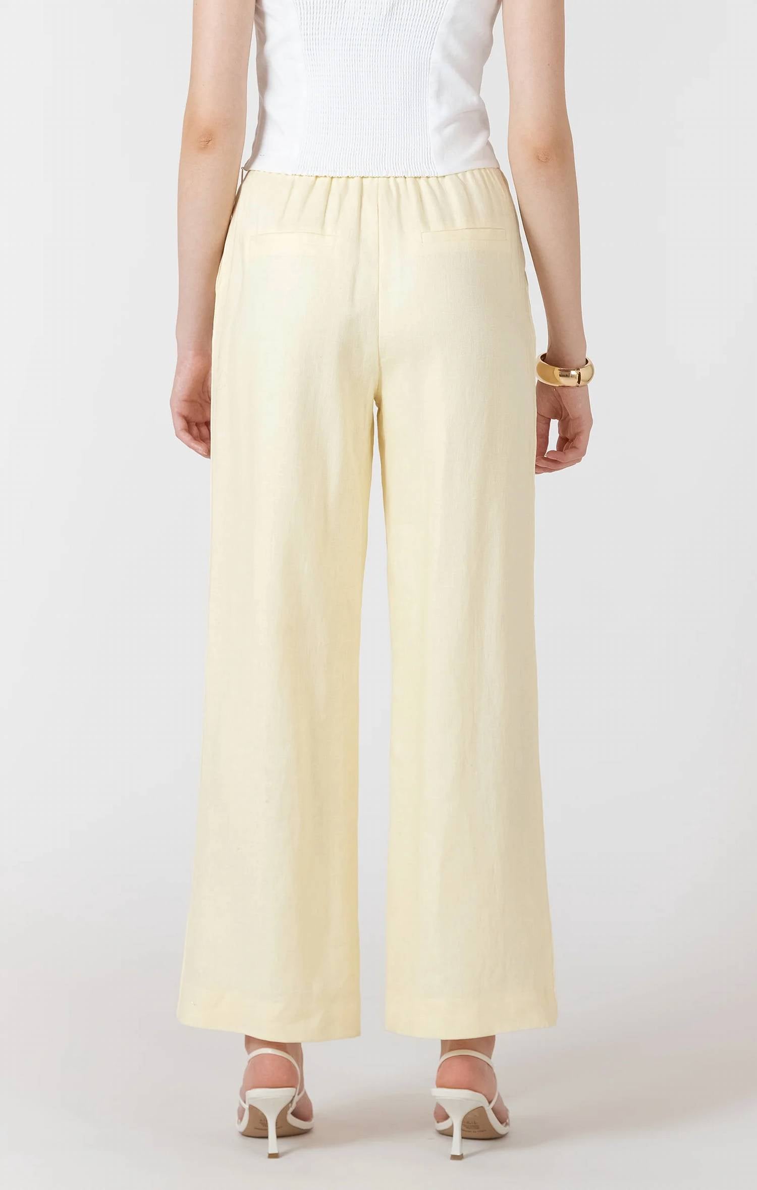 Dex - Lemon Linen Pant
