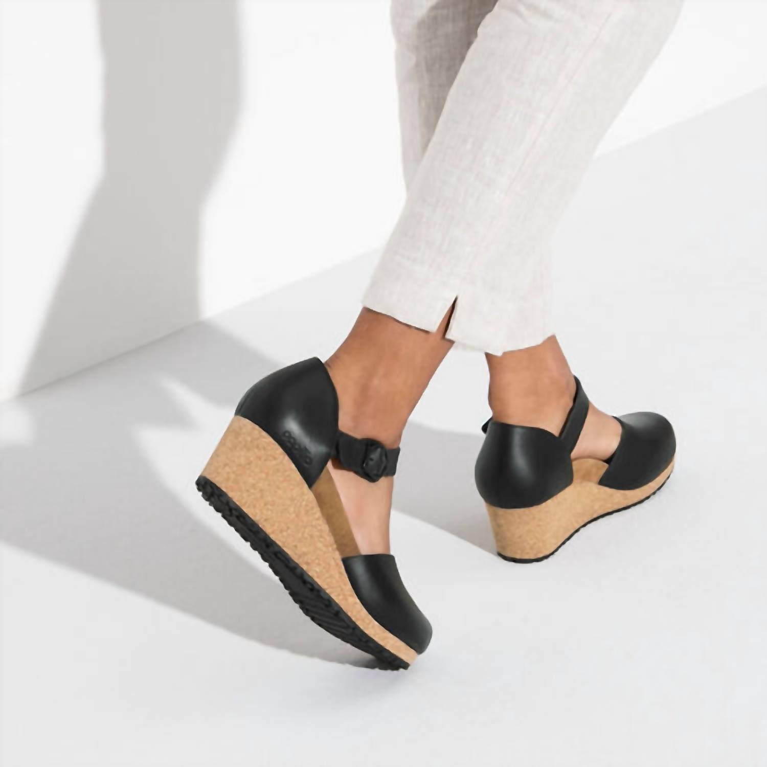 Papillio - Women's Mary Leather Wedge Sandals