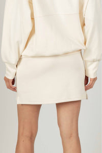 P.CILL Ava Pull-up Skort in eggshell - women's shorts - detail view