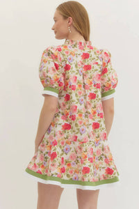 Entro - Puff Sleeve Mini Dress