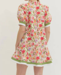 Entro - Puff Sleeve Mini Dress