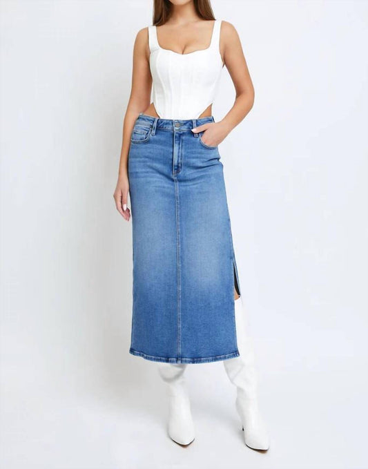 Hidden - Peyton Denim Skirt