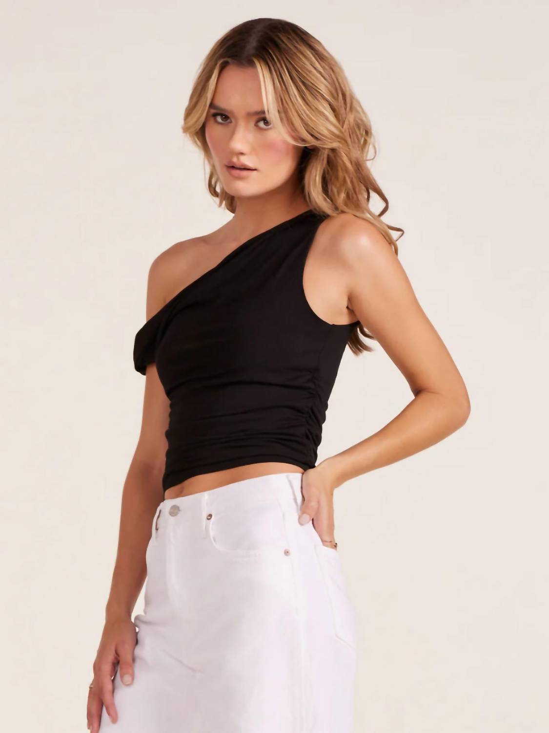 Bobi - Twist Off The Shoulder Top