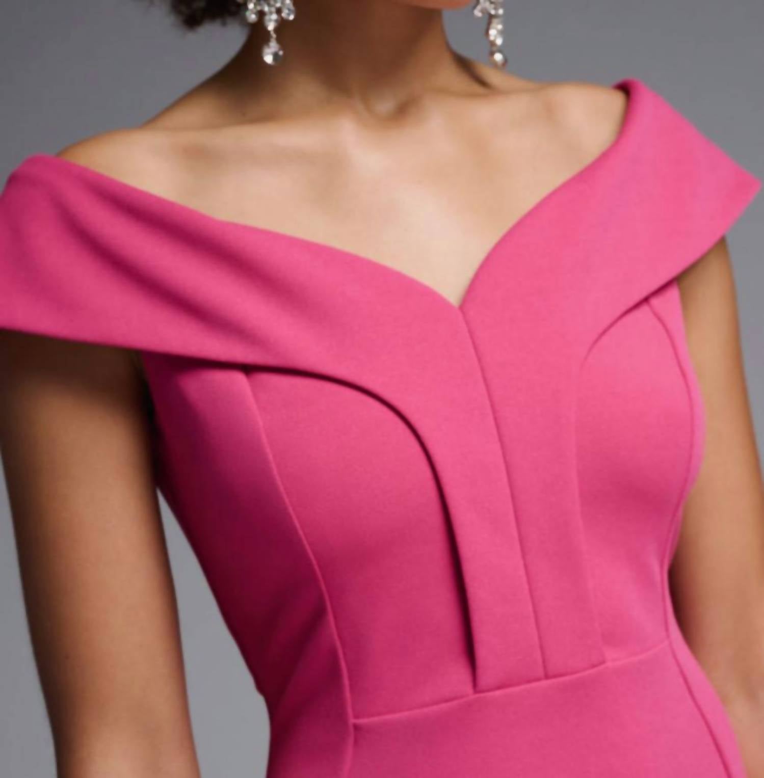 Joseph Ribkoff - Off-Shoulder Shift Dress