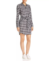 Rag & Bone - Tie Plaid Mini Dress