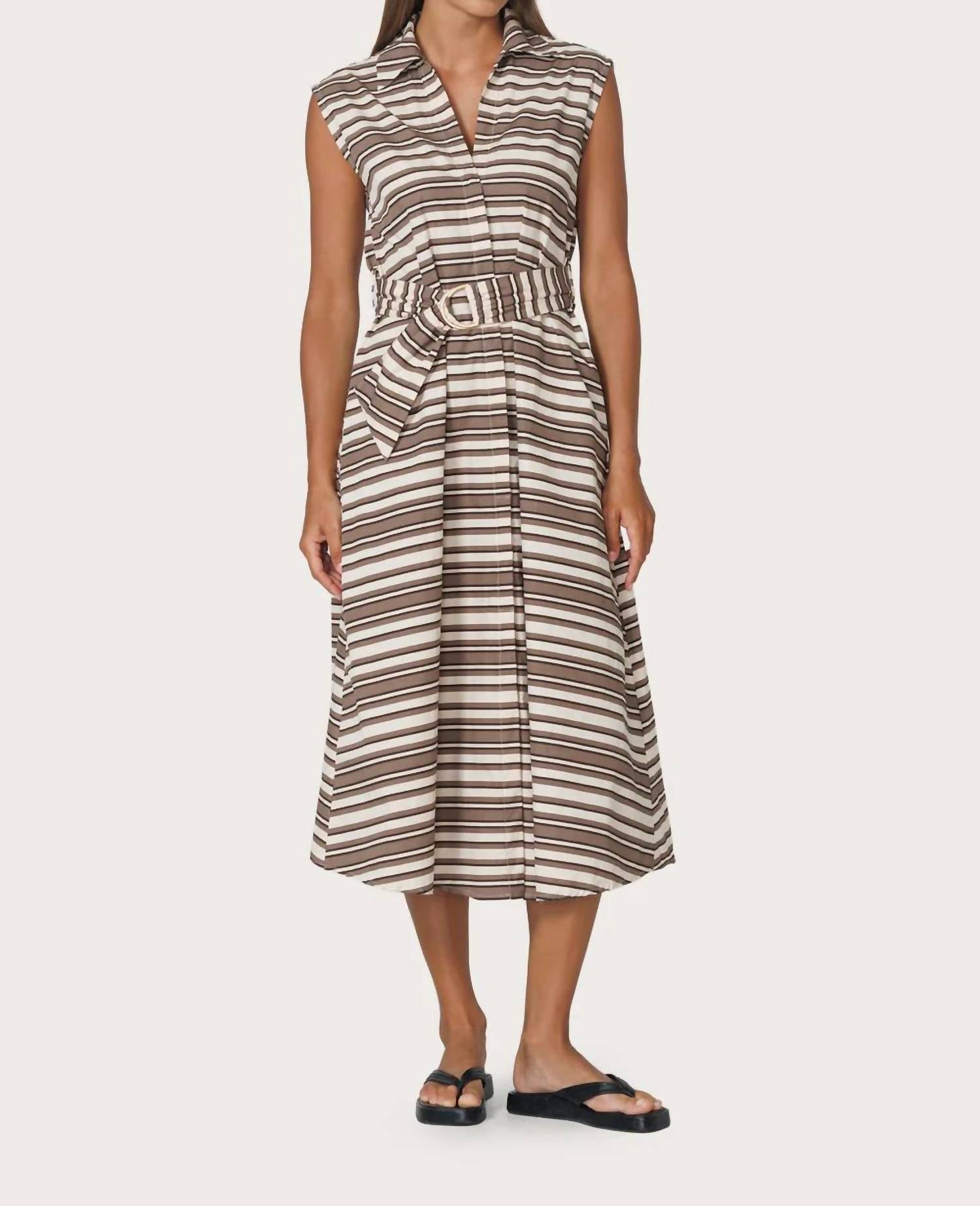 Lusana - Chloe Poplin Sleeveless Dress