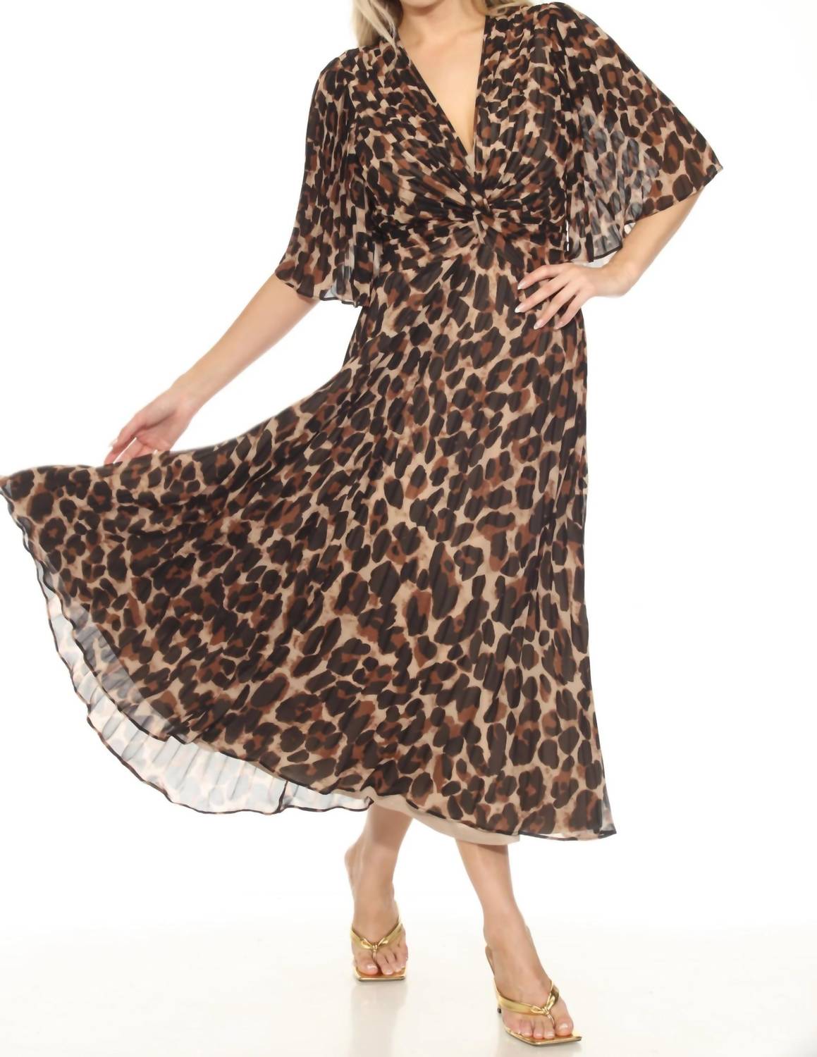 Joseph Ribkoff - Animal Print Chiffon Fit & Flare Dress