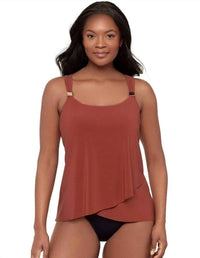 Miraclesuit - Dazzle Underwired Draped Tankini Top
