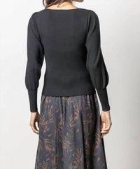 Lilla P - Women's Full Sleeve Square Neck Sweater