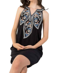 Thml - Kehlani Embroidered Halter Mini Dress
