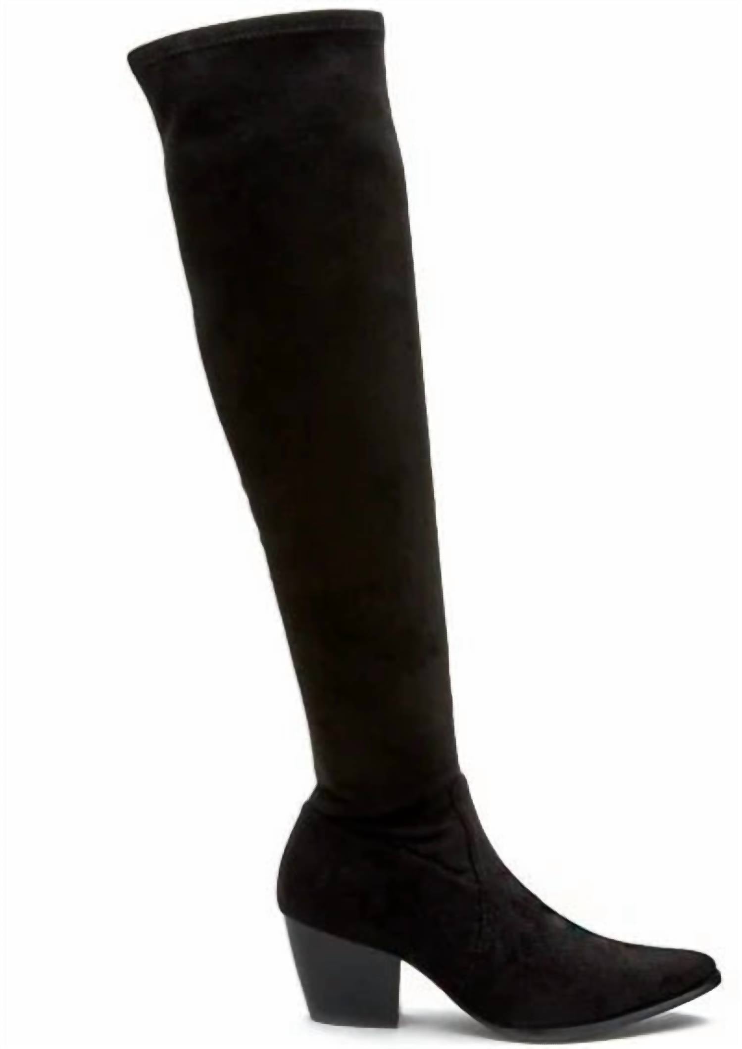Matisse Women's Broadway Block Heel Over The Knee Boot in black - women's shoe
