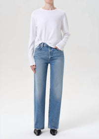 Agolde - Women's Harper Mid Rise Relaxed Straight Jean
