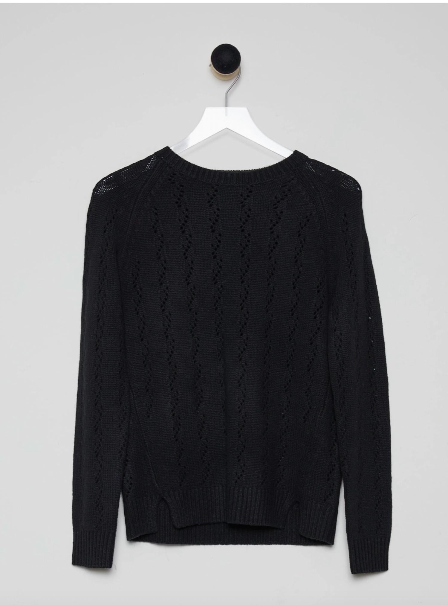 Revive Cashmere - Cashmere Pointelle Stitch Sweater