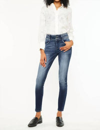 Kancan - Double Button High Rise Skinny Jean