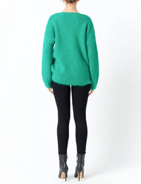 Endless Rose - Furry V Neck Sweater