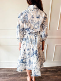 Dress Forum - Coastal Toile Midi Skirt