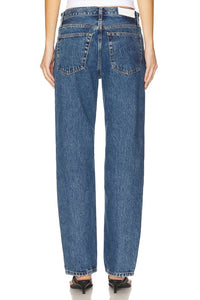 RE/DONE Standard Straight Leg Jeans in blue mere - women's jeans - view 4