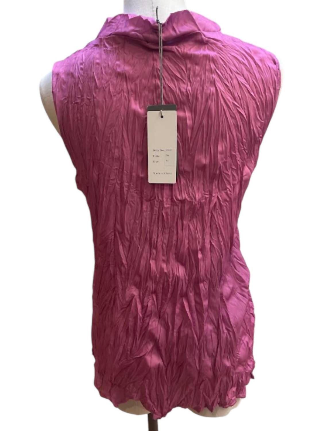 Shana Apparel - Women's Crinkle Top With Pockets