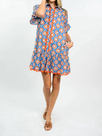 Uncle Frank - Scalloped shirt dress