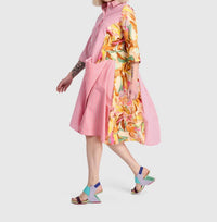 Alembika - Stripe & Floral Tunic Top