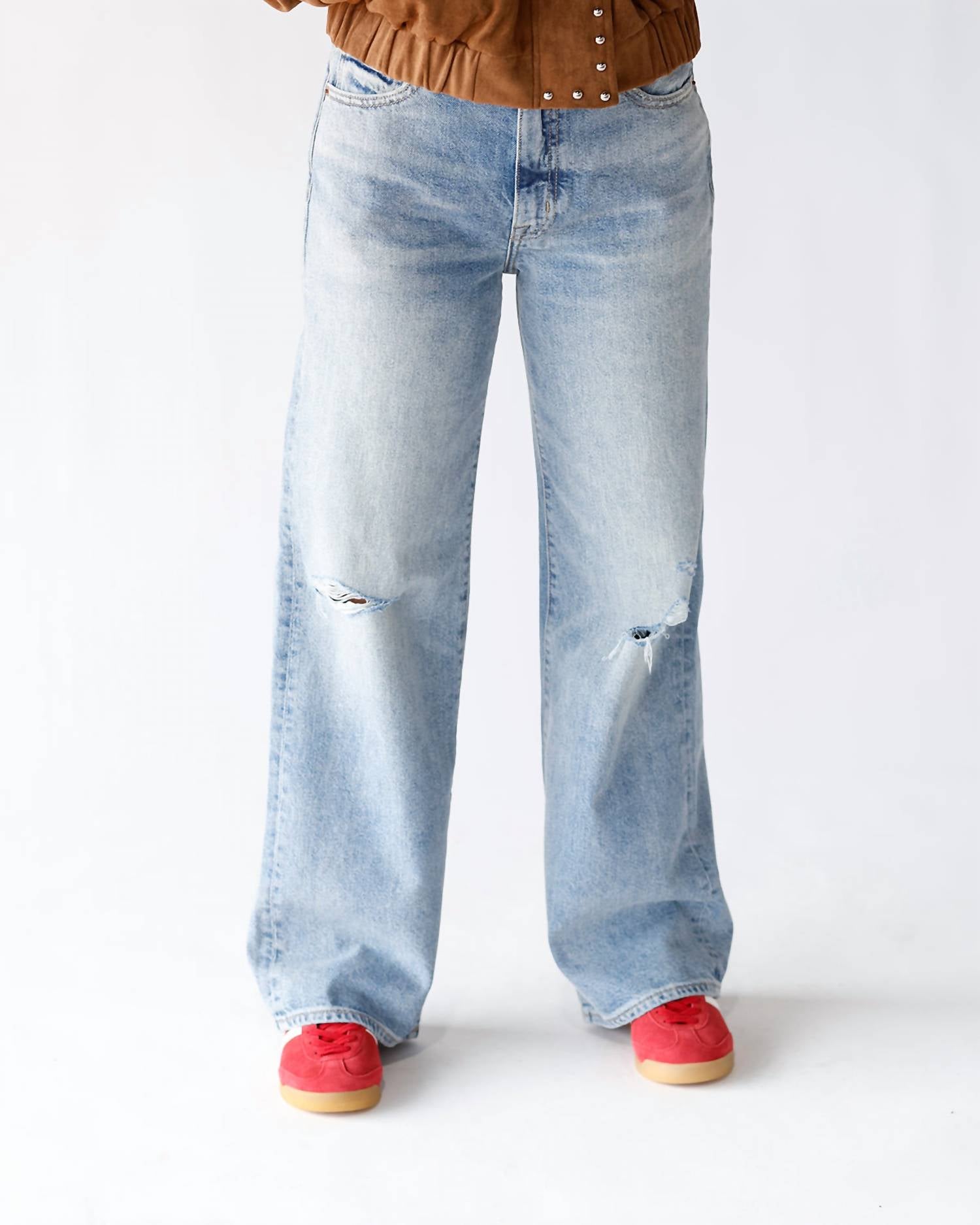 PISTOLA Hendrix High Rise Baggy Jean in apprentice distressed 1 - women's jeans
