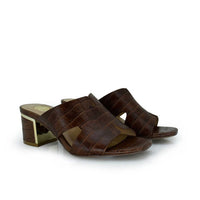 Exe Women's Isabel Heel Sandal in tan - women's heels - detail view