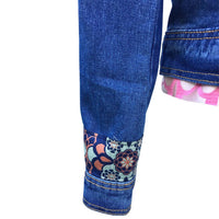 Hadley Pollet Women's Rebel Jean Jacket in blue - women's jacket - alternate view