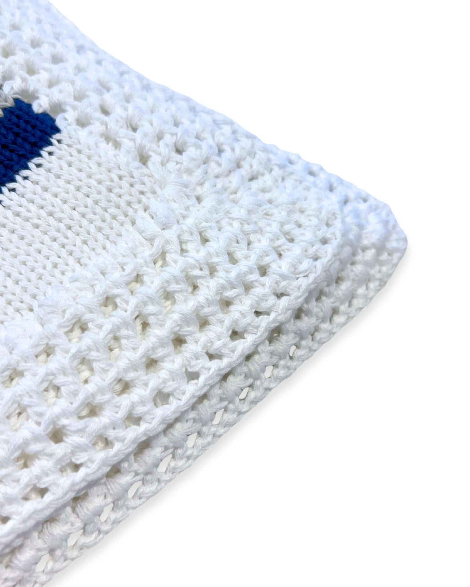 Gita - Boy's Light Blue/grey/navy Stripe Blanket