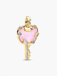 Pandora Love Key Large Dangle Charm in gold - women's jewelry