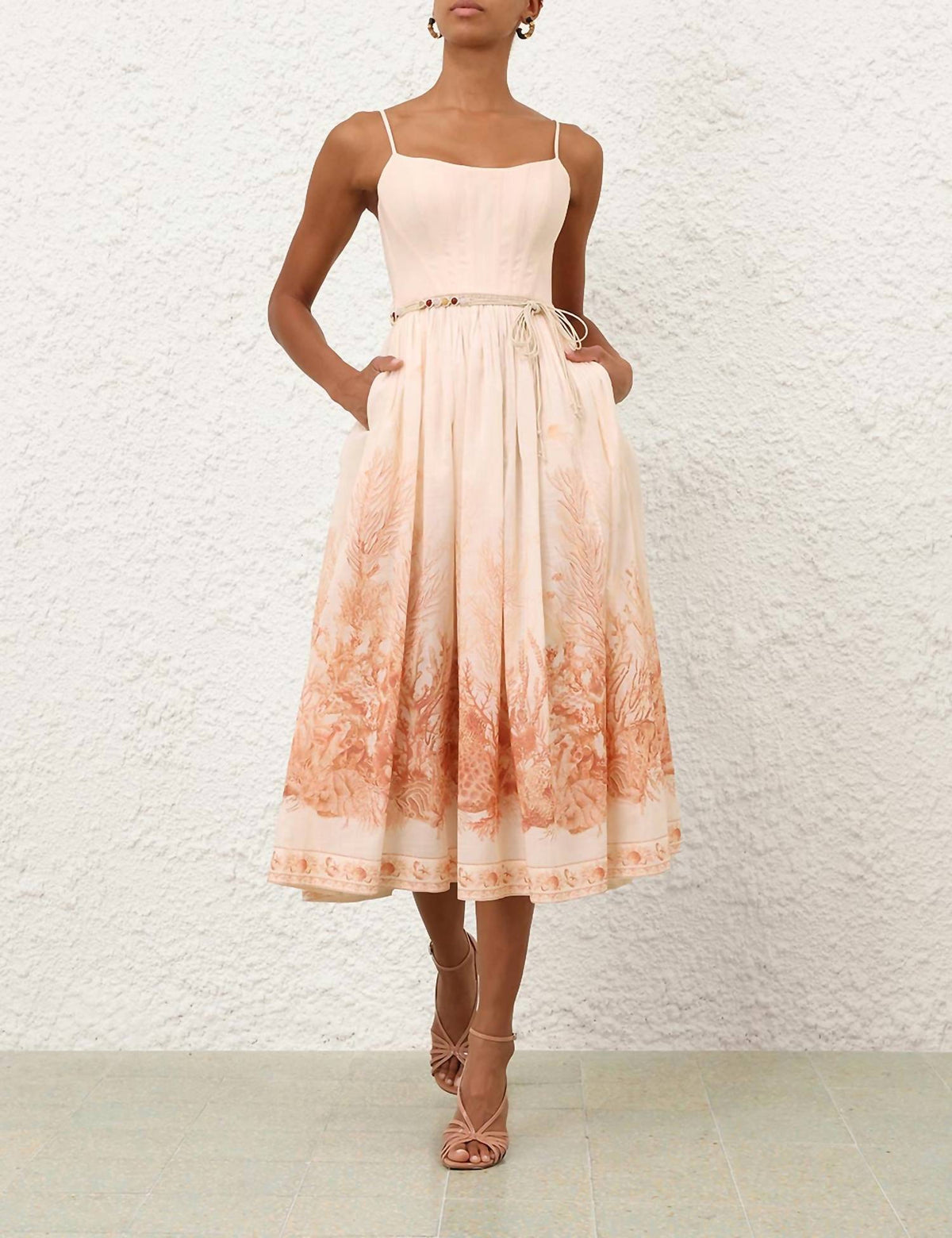 Zimmermann - Wanderlust Corset Midi Dress