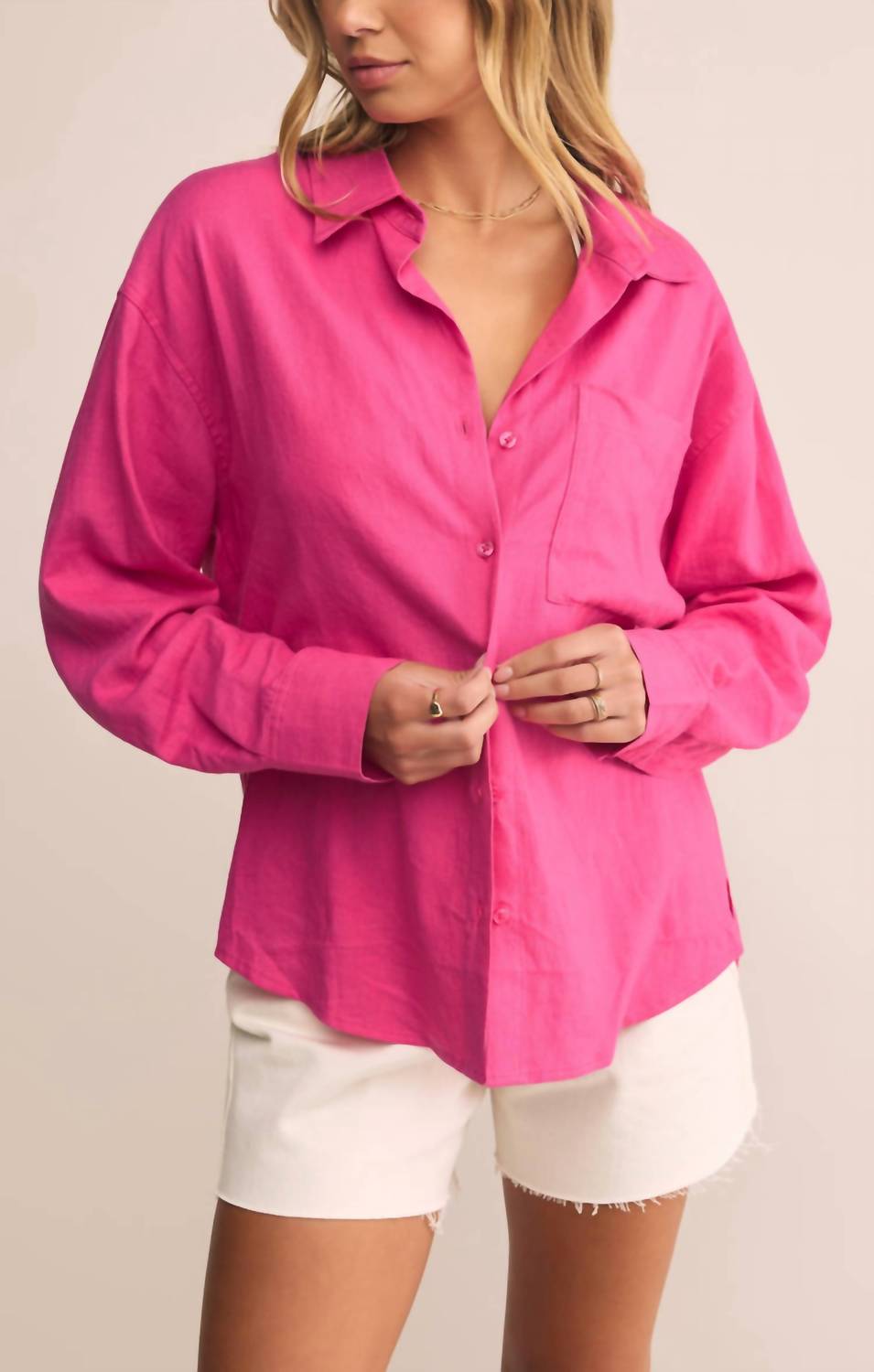 Z Supply - Alfie Long Sleeve Button Up Shirt