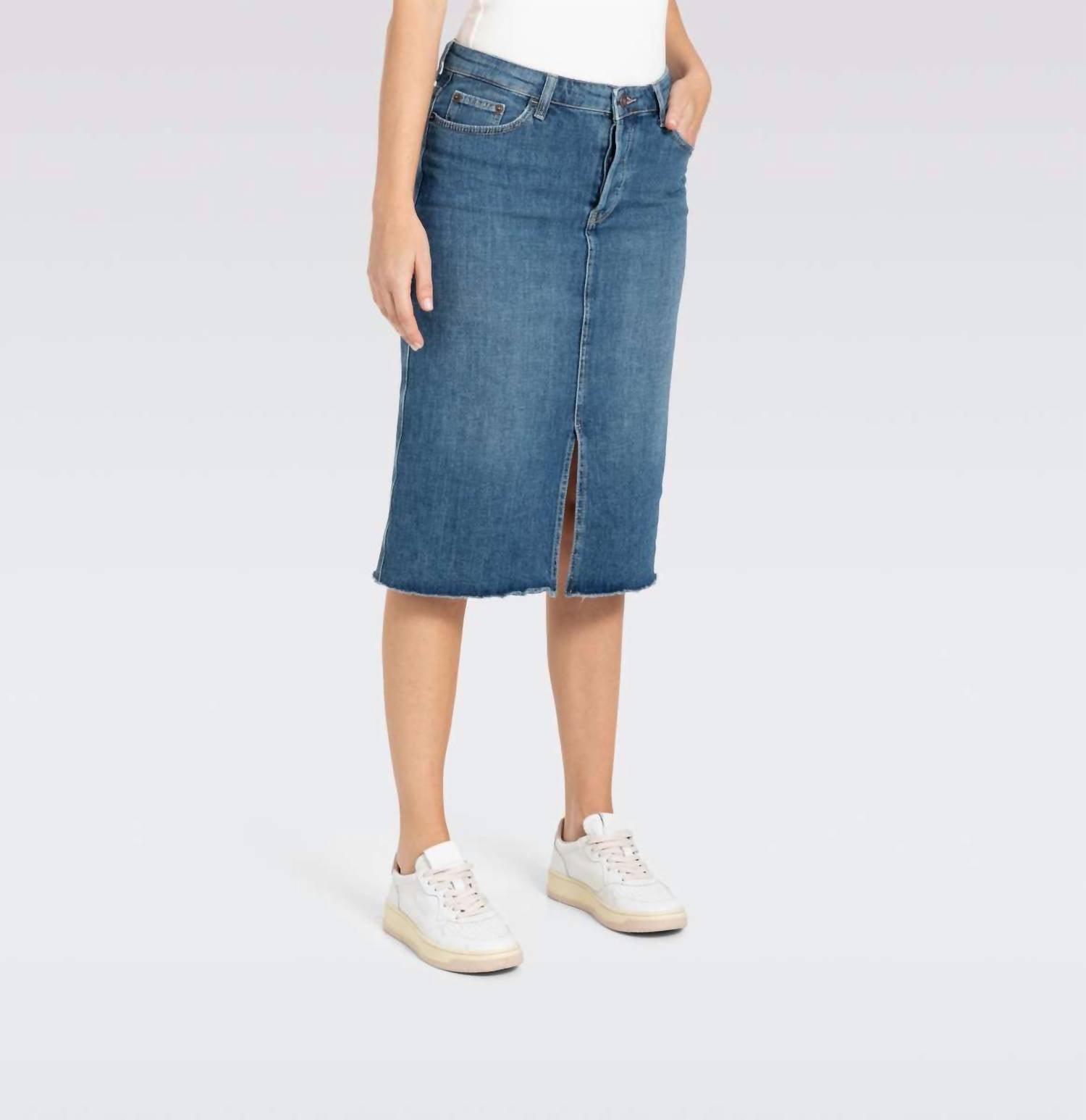 Mac Jeans - Midi Skirt Fringe