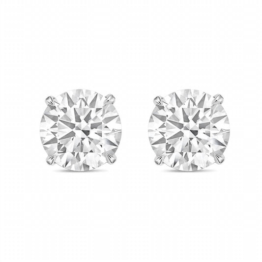 Diana M Jewels - 2.50 Cts Round Lab Diamond Stud Earring