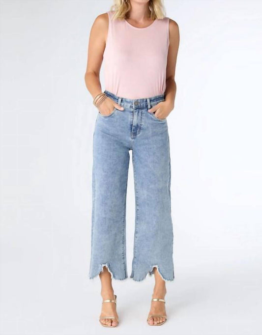 Coco + Carmen - Everstretch Cropped Scalloped Fringe Jeans