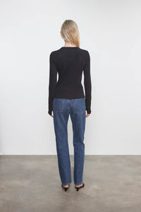Enza Costa - CASHMERE NEW CLASSIC LONG SLEEVE CREW TOP