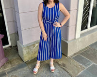 Apricot - Stripe Jumpsuit