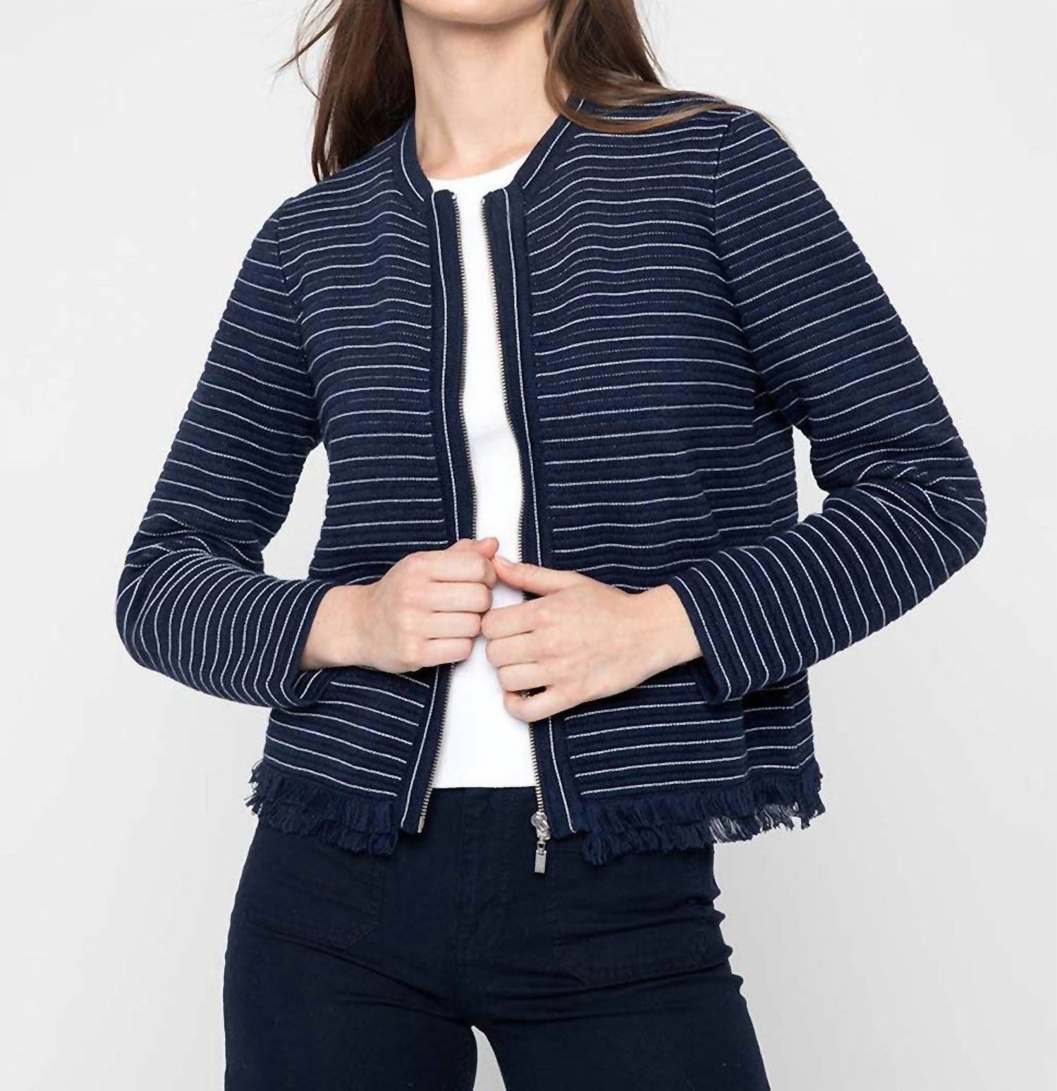 Kinross - Textured Fringe Cardigan