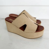 MIA Women's Reta Wedge Sandal in natural - women's sandal - alternate view