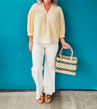 Pinch - Amelia Quarter Sleeve Print Blouse