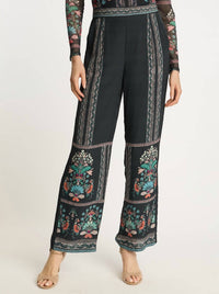 CABALLERO Miller Wide Leg Pants in twilight bloom - women's pants