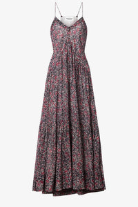ISABEL MARANT Sabba Dress in crushed berry - women's dress - alternate view