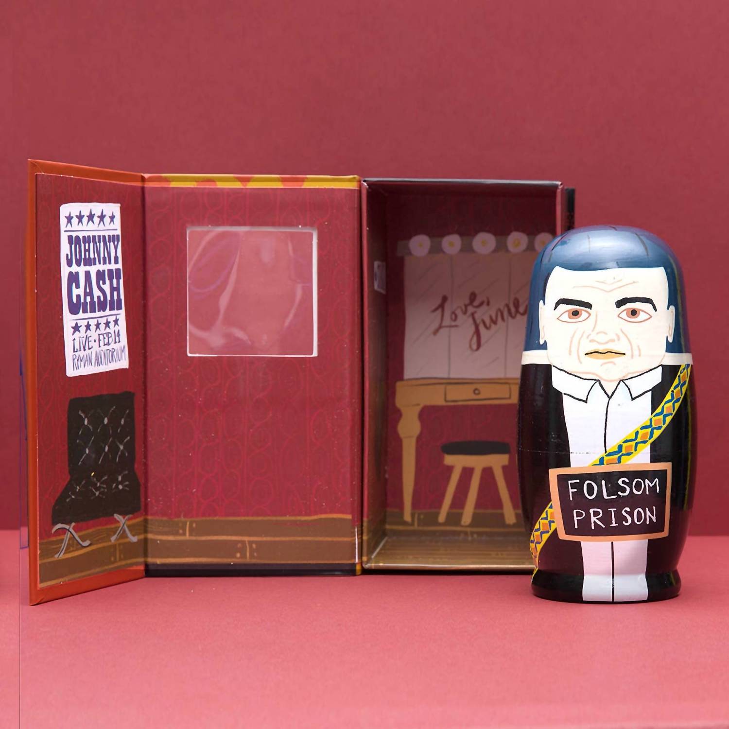 Larney & Babs - Men of Country Wooden Nesting Doll Set