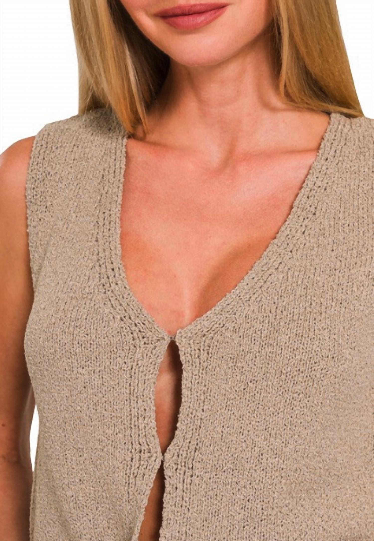 Zenana - Jade Knit Sweater Vest