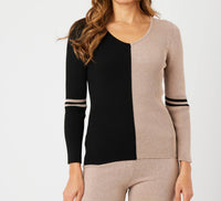 Angel Apparel - V-neck Ribbed Sweater
