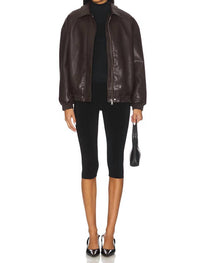 Enza Costa - Bomber Leather Jacket
