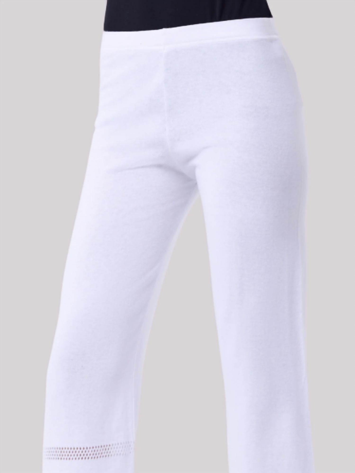 Angel Apparel - Crochet Inset Knit Pants