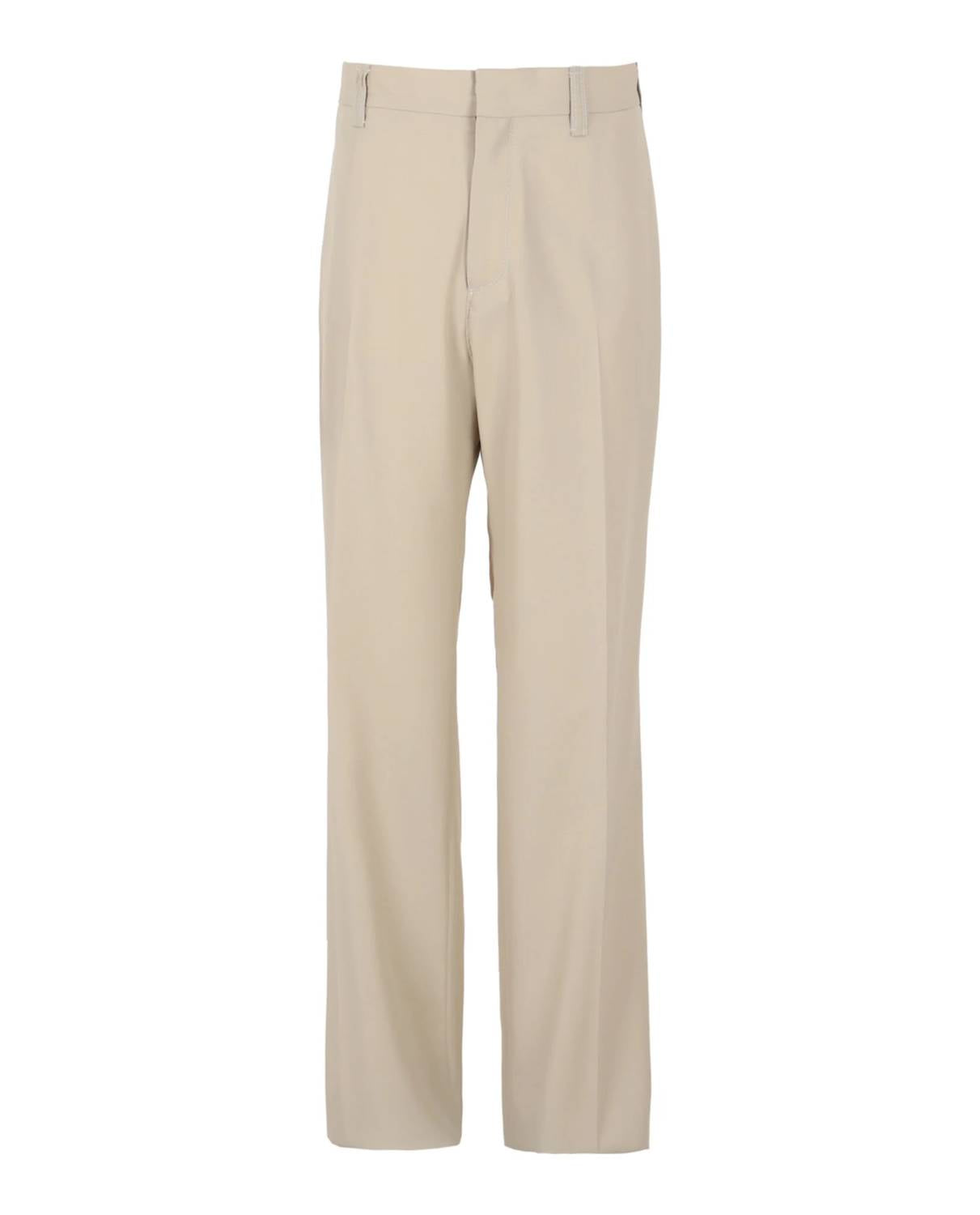 Salvatore Ferragamo - Men's Stitched Wide Leg Trousers
